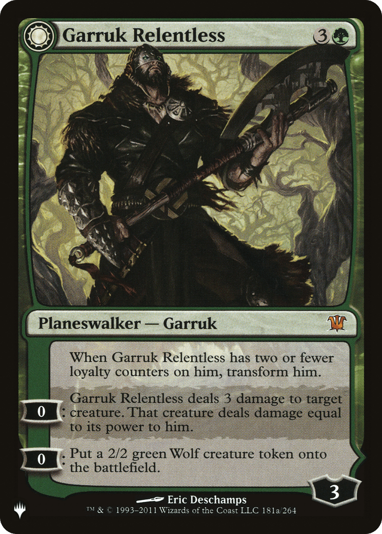 Garruk Relentless // Garruk, the Veil-Cursed [Secret Lair: From Cute to Brute] MTG Single Magic: The Gathering  | Multizone: Comics And Games