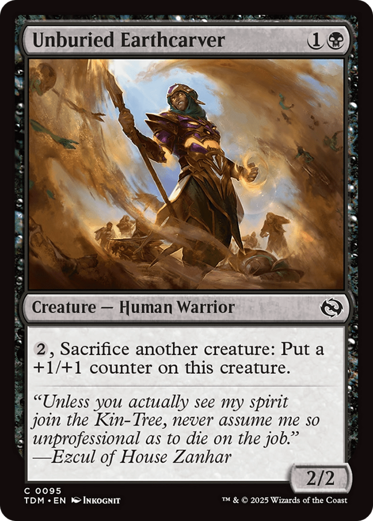 Unburied Earthcarver [Tarkir: Dragonstorm] MTG Single Magic: The Gathering  | Multizone: Comics And Games