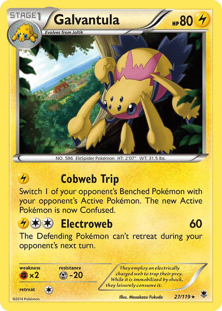 Galvantula (27/119) [XY: Phantom Forces] Pokemon Single Pokémon  | Multizone: Comics And Games