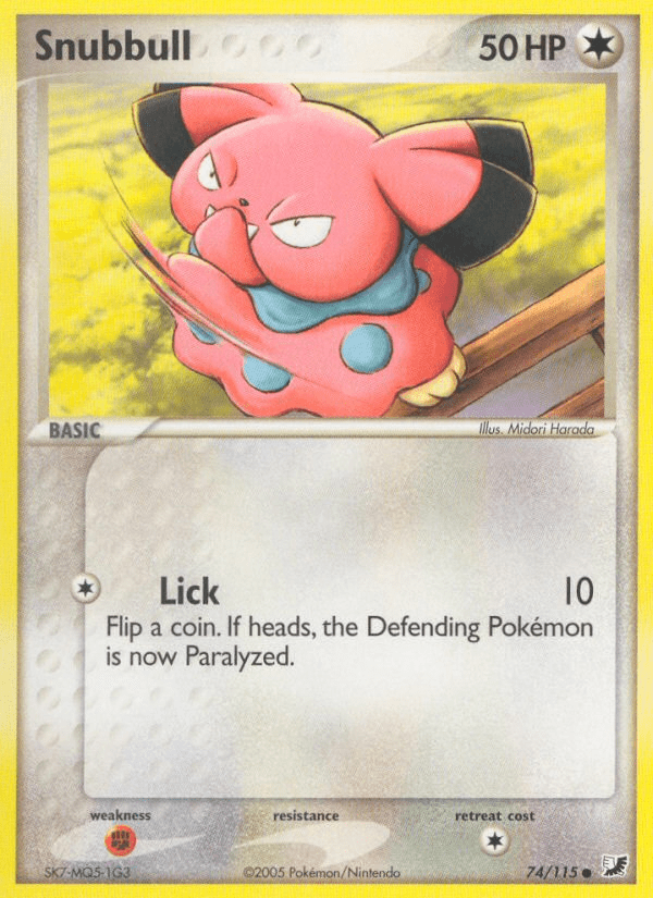 Snubbull (74/115) [EX: Unseen Forces] Pokemon Single Pokémon  | Multizone: Comics And Games