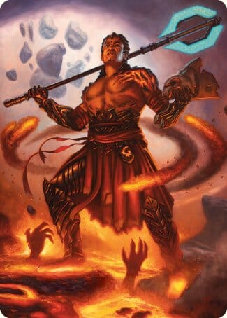 Koth, Fire of Resistance Art Card [Phyrexia: All Will Be One Art Series] MTG Single Magic: The Gathering  | Multizone: Comics And Games
