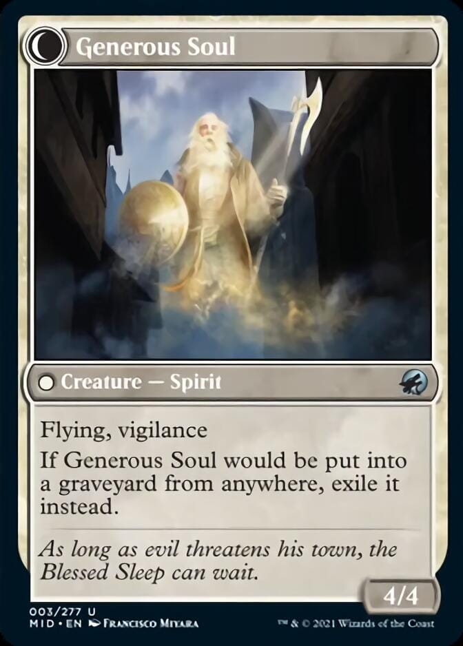 Beloved Beggar // Generous Soul [Innistrad: Midnight Hunt] MTG Single Magic: The Gathering  | Multizone: Comics And Games