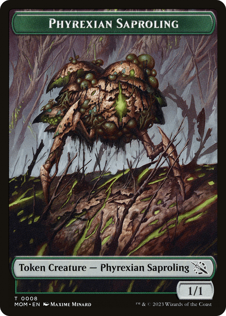 Treasure (20) // Phyrexian Saproling Double-Sided Token [March of the Machine Tokens] MTG Single Magic: The Gathering  | Multizone: Comics And Games