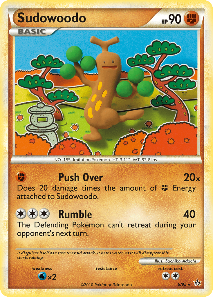 Sudowoodo (9/95) [HeartGold & SoulSilver: Unleashed] Pokemon Single Pokémon  | Multizone: Comics And Games