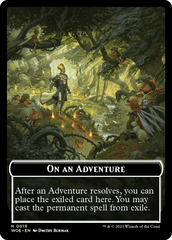 Wicked Role / Cursed Role // Emblem - On An Adventure Double-Sided Token [Wilds of Eldraine Tokens] MTG Single Magic: The Gathering  | Multizone: Comics And Games