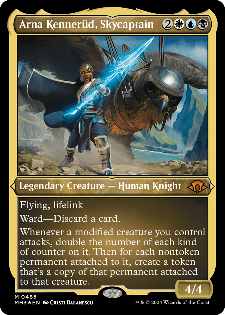 Arna Kennerud, Skycaptain (Foil Etched) [Modern Horizons 3] MTG Single Magic: The Gathering  | Multizone: Comics And Games