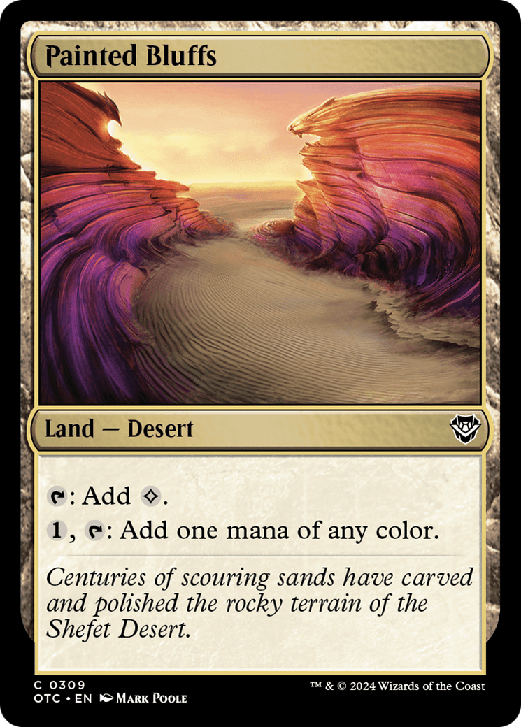 Painted Bluffs [Outlaws of Thunder Junction Commander] MTG Single Magic: The Gathering  | Multizone: Comics And Games