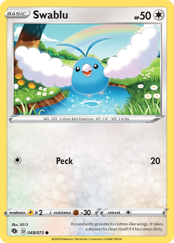 Swablu (048/073) [Sword & Shield: Champion's Path] Pokemon Single Pokémon  | Multizone: Comics And Games