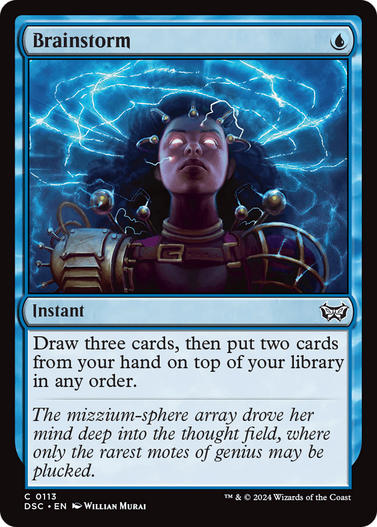 Brainstorm [Duskmourn: House of Horror Commander] MTG Single Magic: The Gathering  | Multizone: Comics And Games