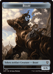 Beast (0010) // Beast (0011) Double-Sided Token [Aetherdrift Commander] MTG Single Magic: The Gathering  | Multizone: Comics And Games