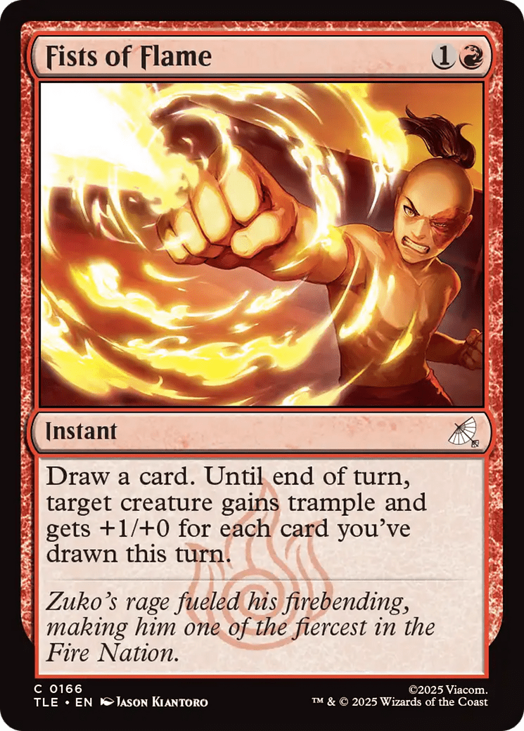Fists of Flame [Avatar: The Last Airbender: Eternal-Legal] MTG Single Magic: The Gathering  | Multizone: Comics And Games