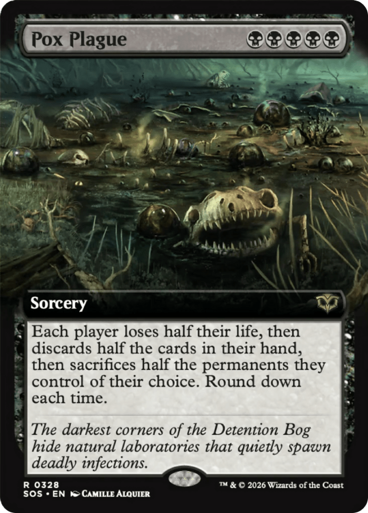 Pox Plague (Extended Art) [Secrets of Strixhaven] MTG Single Magic: The Gathering  | Multizone: Comics And Games