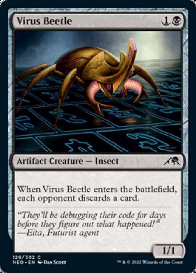 Virus Beetle [Kamigawa: Neon Dynasty] MTG Single Magic: The Gathering  | Multizone: Comics And Games