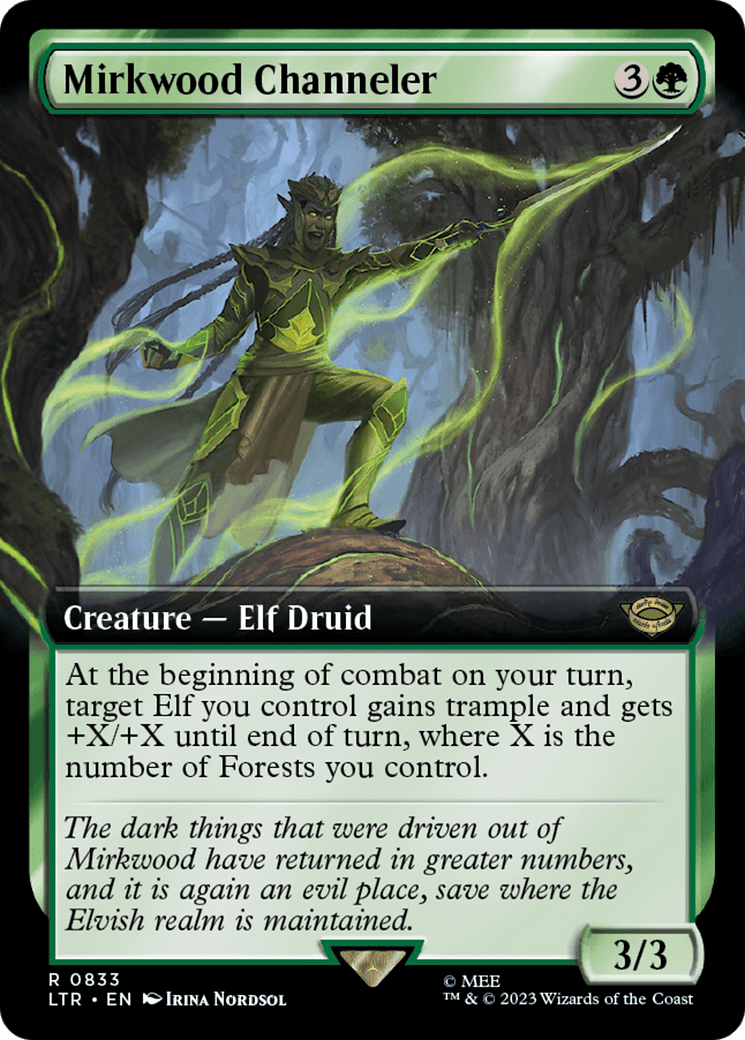 Mirkwood Channeler (Extended Art) [The Lord of the Rings: Tales of Middle-Earth] MTG Single Magic: The Gathering  | Multizone: Comics And Games