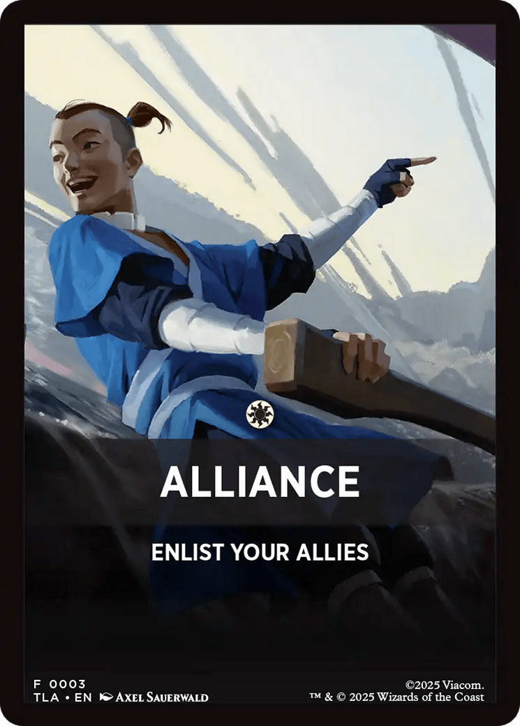 Alliance Theme Card [Avatar: The Last Airbender Tokens] MTG Single Magic: The Gathering  | Multizone: Comics And Games