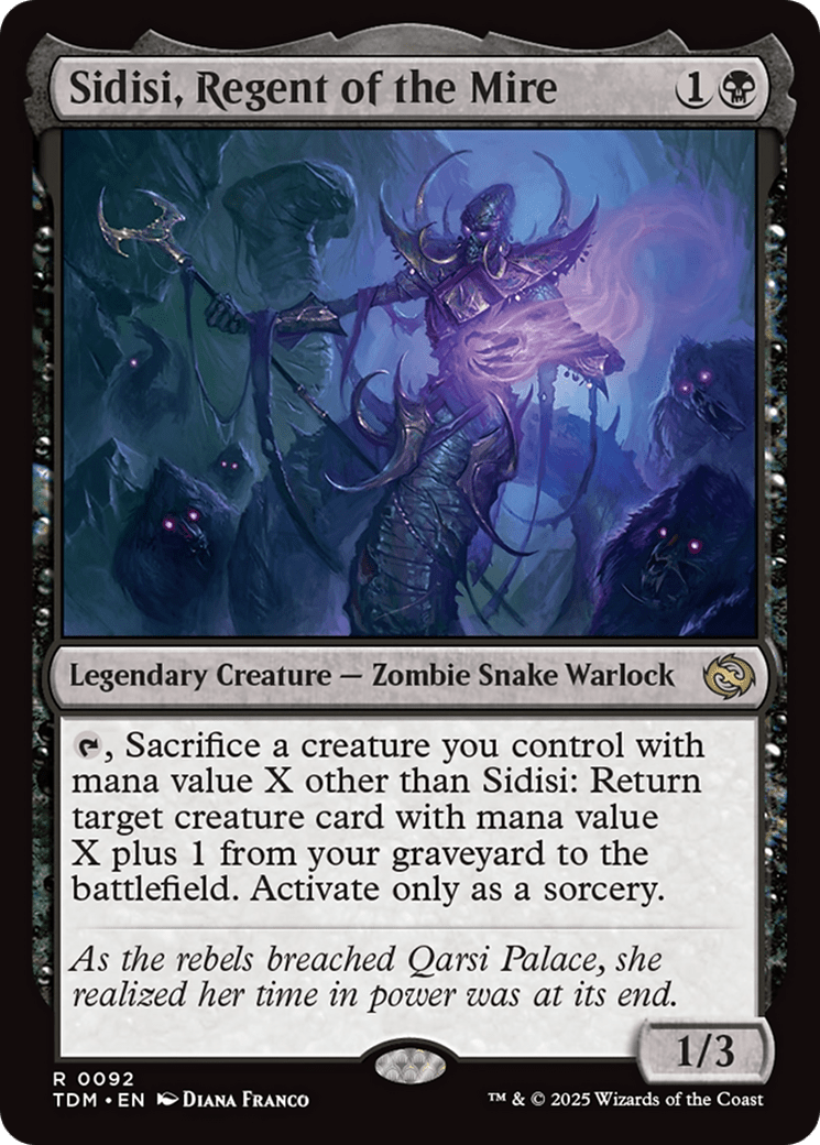 Sidisi, Regent of the Mire [Tarkir: Dragonstorm] MTG Single Magic: The Gathering  | Multizone: Comics And Games