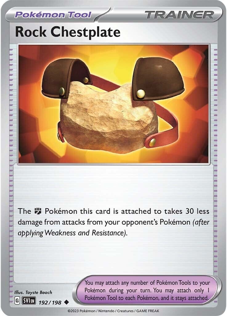Rock Chestplate (192/198) [Scarlet & Violet: Base Set] Pokemon Single Pokémon  | Multizone: Comics And Games