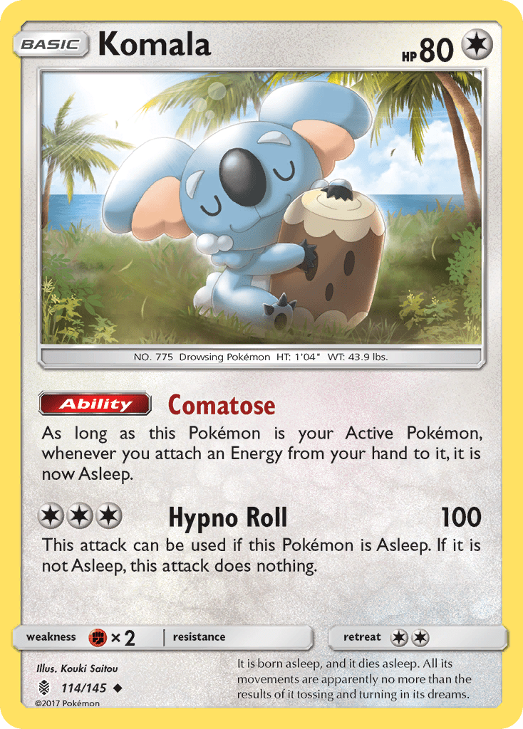 Komala (114/145) [Sun & Moon: Guardians Rising] Pokemon Single Pokémon  | Multizone: Comics And Games
