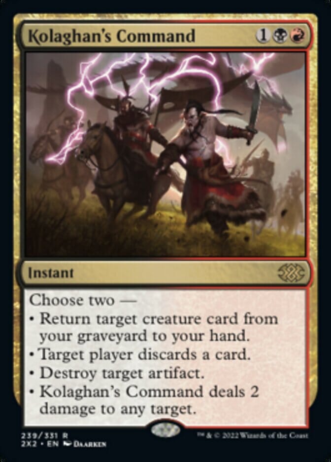 Kolaghan's Command [Double Masters 2022] MTG Single Magic: The Gathering  | Multizone: Comics And Games