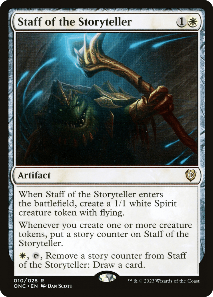 Staff of the Storyteller [Phyrexia: All Will Be One Commander] MTG Single Magic: The Gathering  | Multizone: Comics And Games
