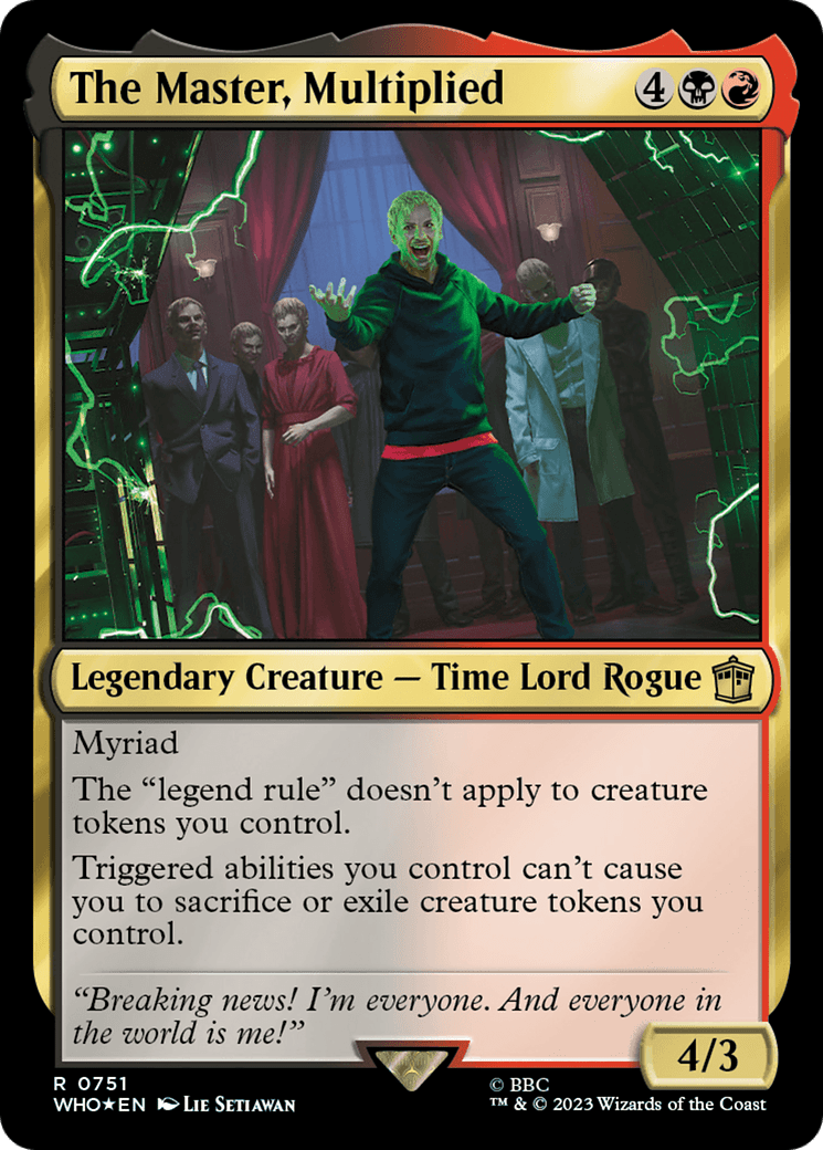 The Master, Multiplied (Surge Foil) [Doctor Who] MTG Single Magic: The Gathering  | Multizone: Comics And Games
