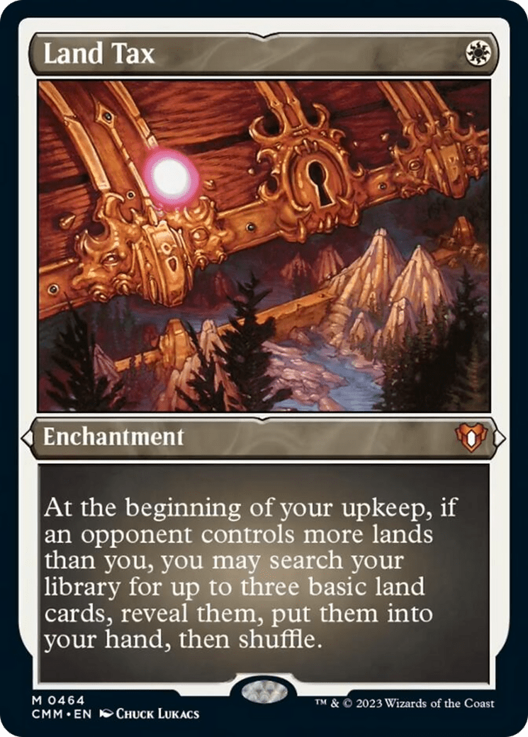 Land Tax (Foil Etched) [Commander Masters] MTG Single Magic: The Gathering  | Multizone: Comics And Games
