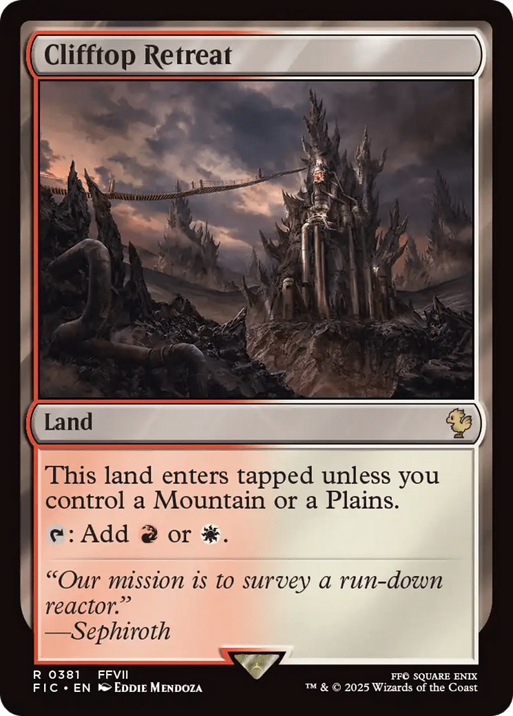 Clifftop Retreat [FINAL FANTASY Commander] MTG Single Magic: The Gathering  | Multizone: Comics And Games