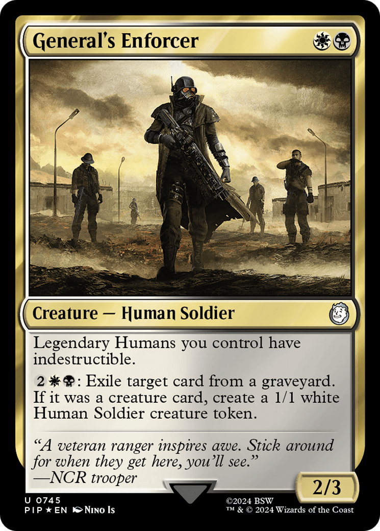 General's Enforcer (Surge Foil) [Fallout] MTG Single Magic: The Gathering  | Multizone: Comics And Games