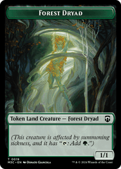 Forest Dryad // Boar Double-Sided Token [Modern Horizons 3 Commander Tokens] MTG Single Magic: The Gathering  | Multizone: Comics And Games