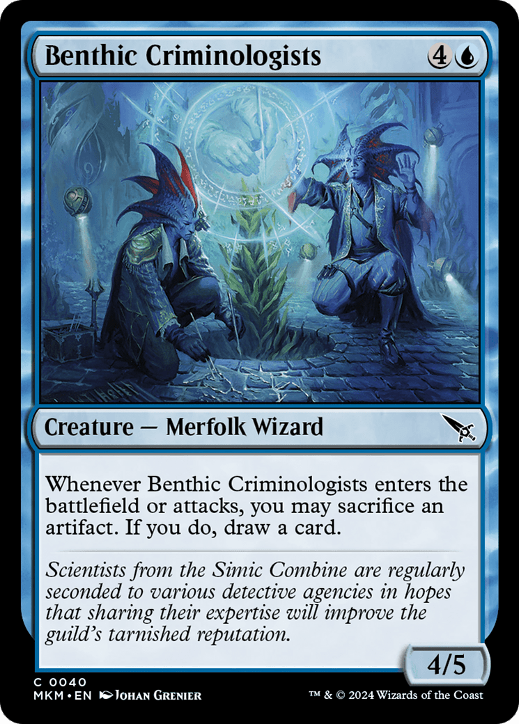 Benthic Criminologists [Murders at Karlov Manor] MTG Single Magic: The Gathering  | Multizone: Comics And Games