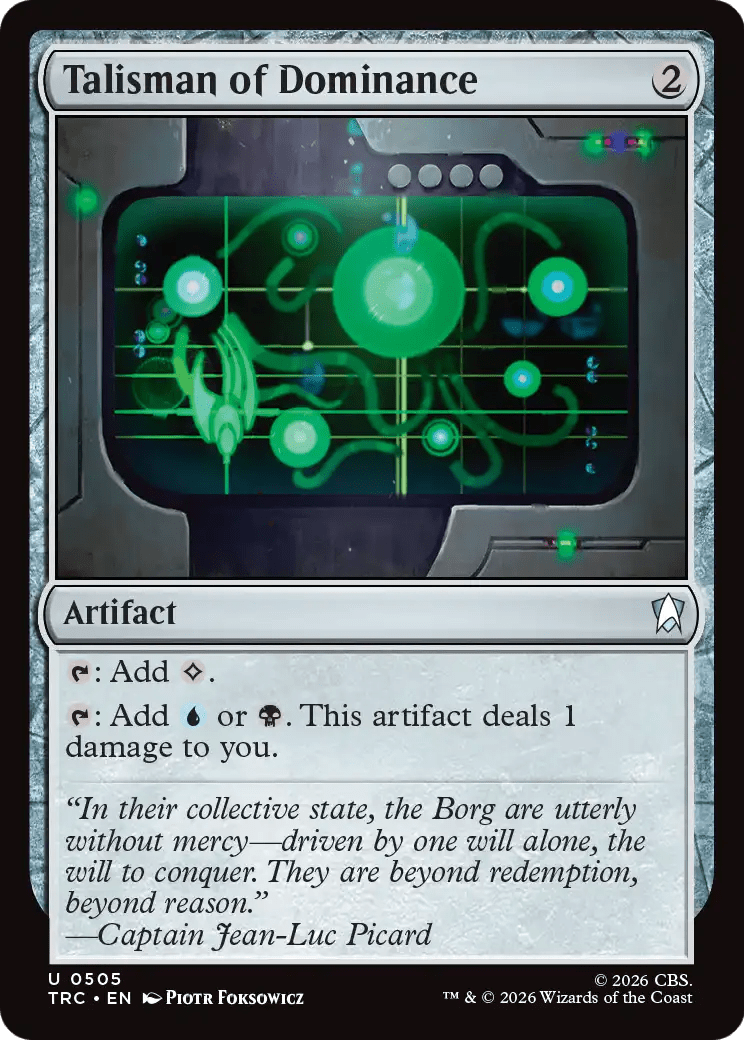 Talisman of Dominance [Star Trek Commander] MTG Single Magic: The Gathering  | Multizone: Comics And Games