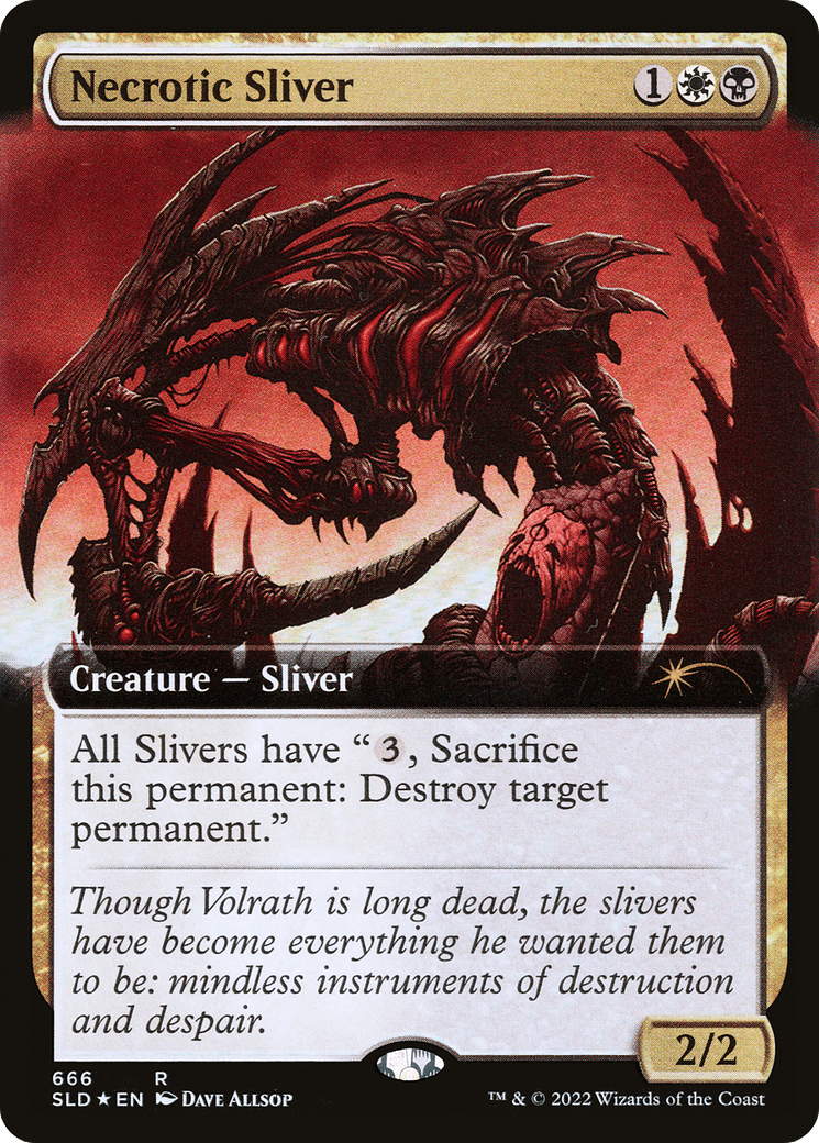 Necrotic Sliver (Extended Art) [Secret Lair Drop Promos] MTG Single Magic: The Gathering  | Multizone: Comics And Games