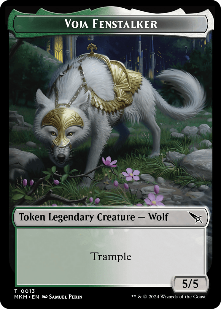 Detective // Voja Fenstalker Double-Sided Token [Murders at Karlov Manor Tokens] MTG Single Magic: The Gathering  | Multizone: Comics And Games