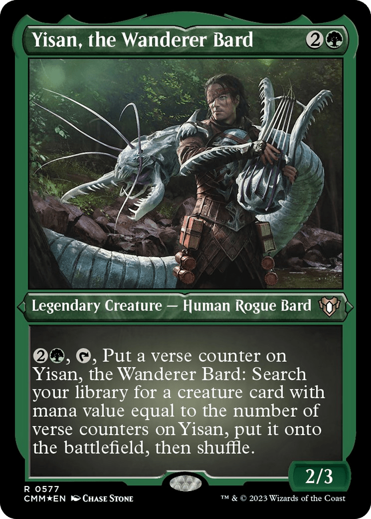 Yisan, the Wanderer Bard (Foil Etched) [Commander Masters] MTG Single Magic: The Gathering  | Multizone: Comics And Games