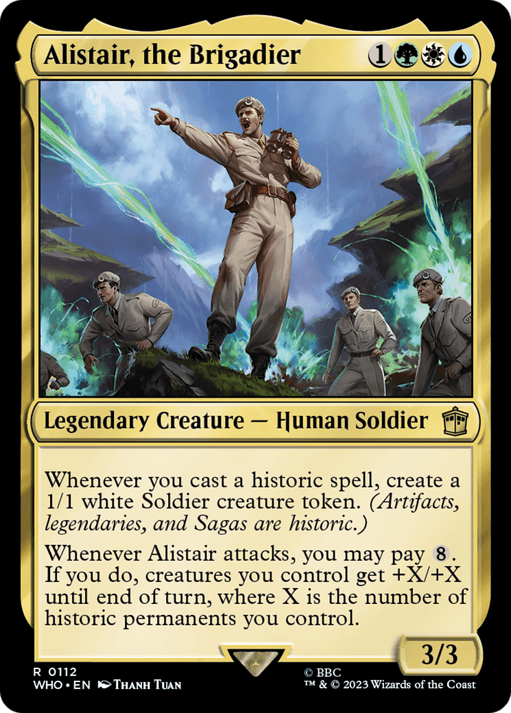 Alistair, the Brigadier [Doctor Who] MTG Single Magic: The Gathering  | Multizone: Comics And Games