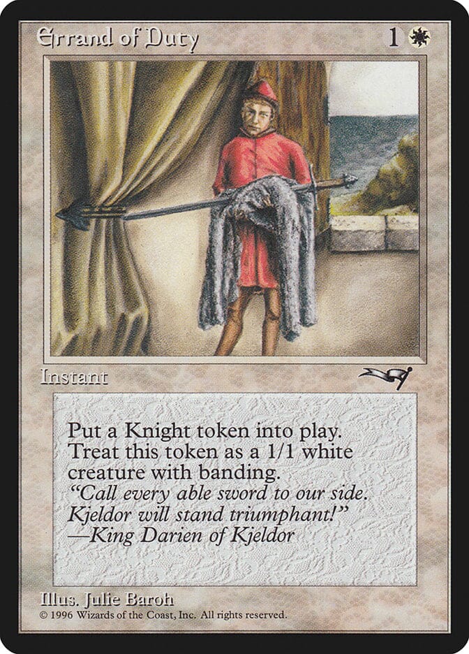 Errand of Duty (Indoors) [Alliances] MTG Single Magic: The Gathering  | Multizone: Comics And Games