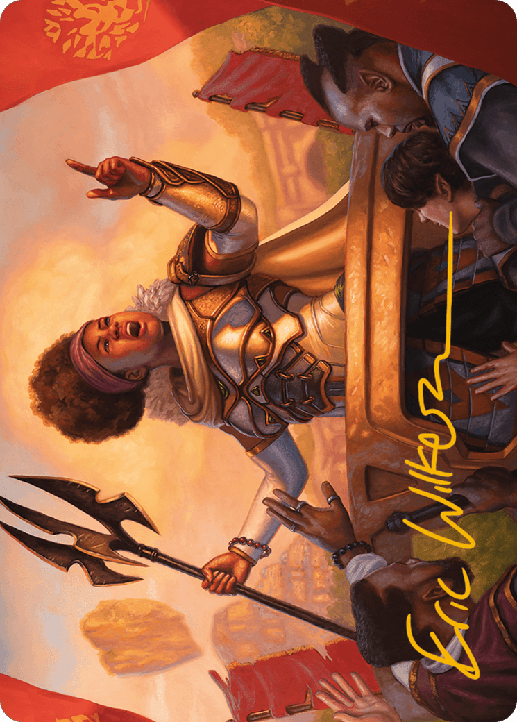 Recruiter of the Guard Art Card (Gold-Stamped Signature) [Modern Horizons 3 Art Series] MTG Single Magic: The Gathering  | Multizone: Comics And Games