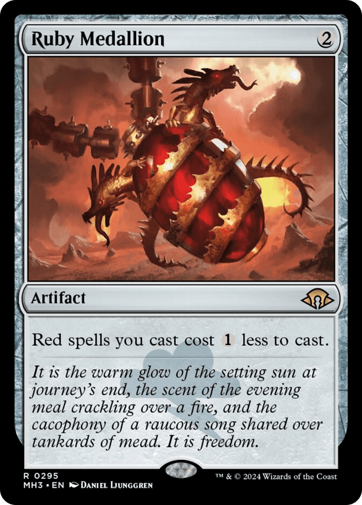 Ruby Medallion [Modern Horizons 3] MTG Single Magic: The Gathering  | Multizone: Comics And Games