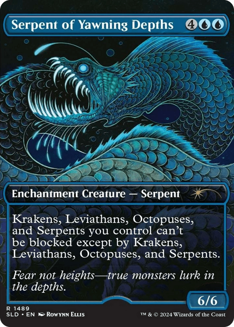 Serpent of Yawning Depths [Secret Lair Drop Series] MTG Single Magic: The Gathering  | Multizone: Comics And Games