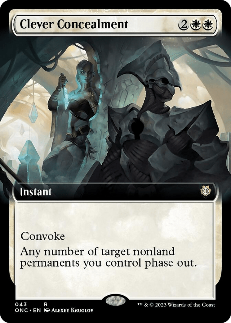 Clever Concealment (Extended Art) [Phyrexia: All Will Be One Commander] MTG Single Magic: The Gathering  | Multizone: Comics And Games