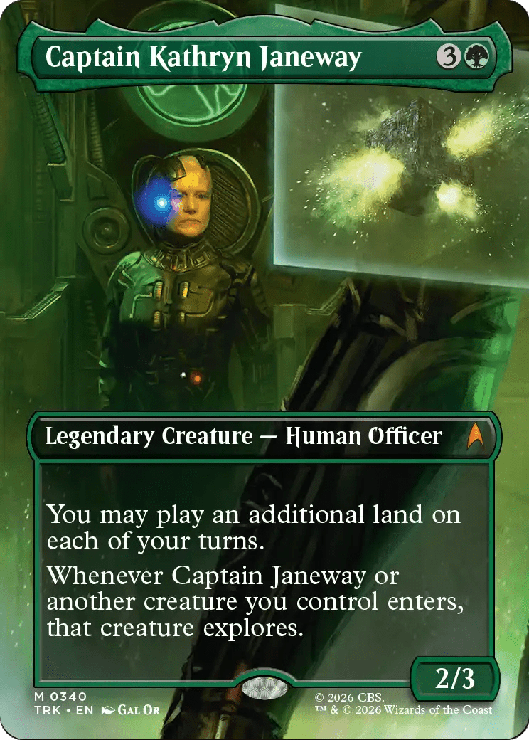 Captain Kathryn Janeway (Borderless) [Star Trek] MTG Single Magic: The Gathering  | Multizone: Comics And Games