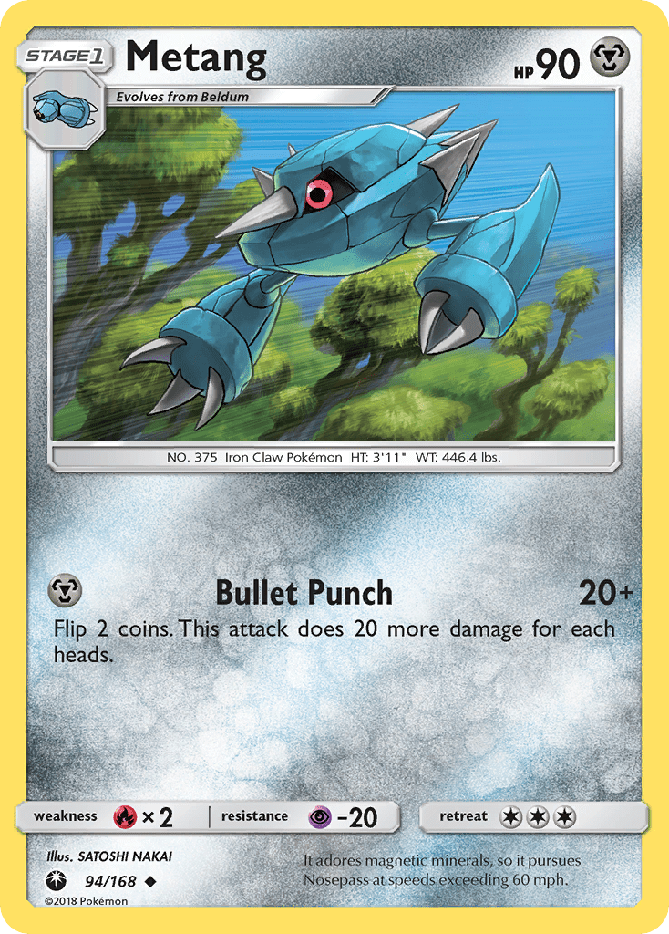 Metang (94/168) [Sun & Moon: Celestial Storm] Pokemon Single Pokémon  | Multizone: Comics And Games