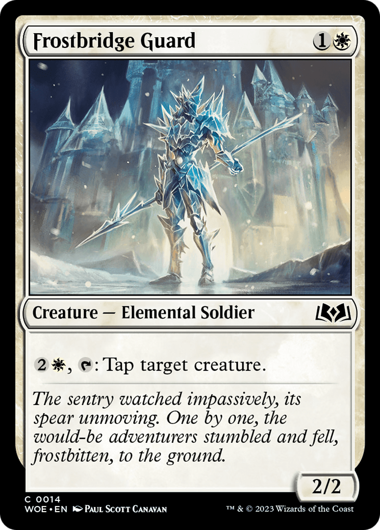 Frostbridge Guard [Wilds of Eldraine] MTG Single Magic: The Gathering  | Multizone: Comics And Games