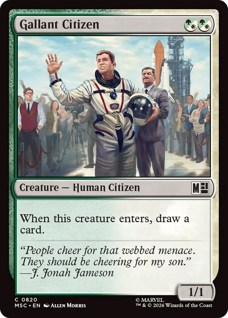 Gallant Citizen [Marvel Super Heroes Commander] MTG Single Magic: The Gathering  | Multizone: Comics And Games