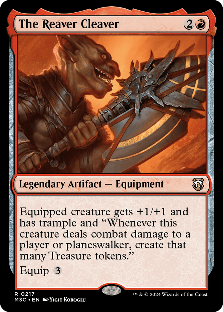 The Reaver Cleaver (Ripple Foil) [Modern Horizons 3 Commander] MTG Single Magic: The Gathering  | Multizone: Comics And Games