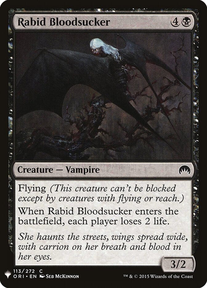 Rabid Bloodsucker [Mystery Booster] MTG Single Magic: The Gathering  | Multizone: Comics And Games