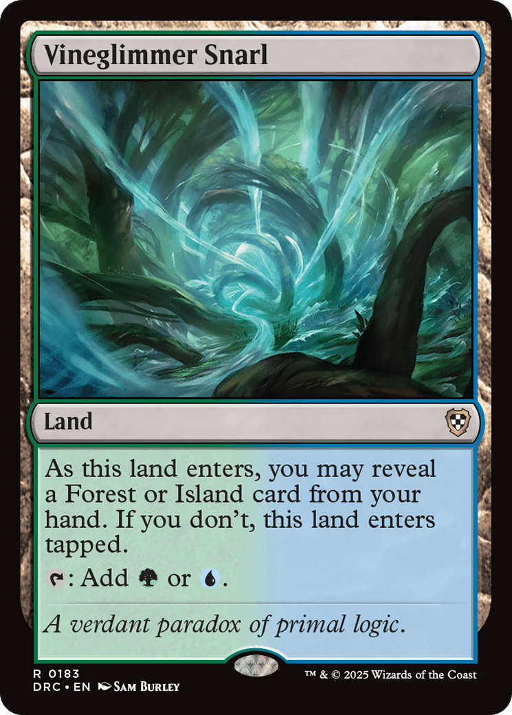 Vineglimmer Snarl [Aetherdrift Commander] MTG Single Magic: The Gathering  | Multizone: Comics And Games