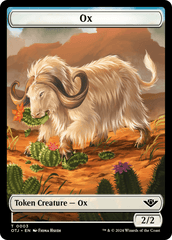 Ox // Plot Double-Sided Token [Outlaws of Thunder Junction Tokens] MTG Single Magic: The Gathering  | Multizone: Comics And Games