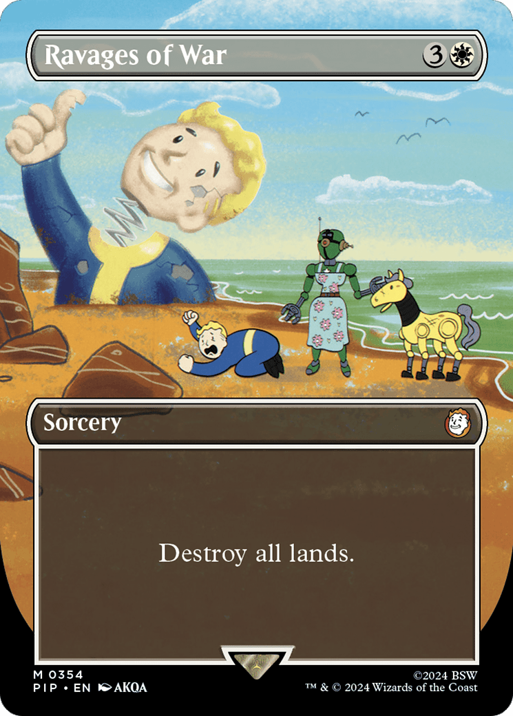 Ravages of War (Borderless) [Fallout] MTG Single Magic: The Gathering  | Multizone: Comics And Games