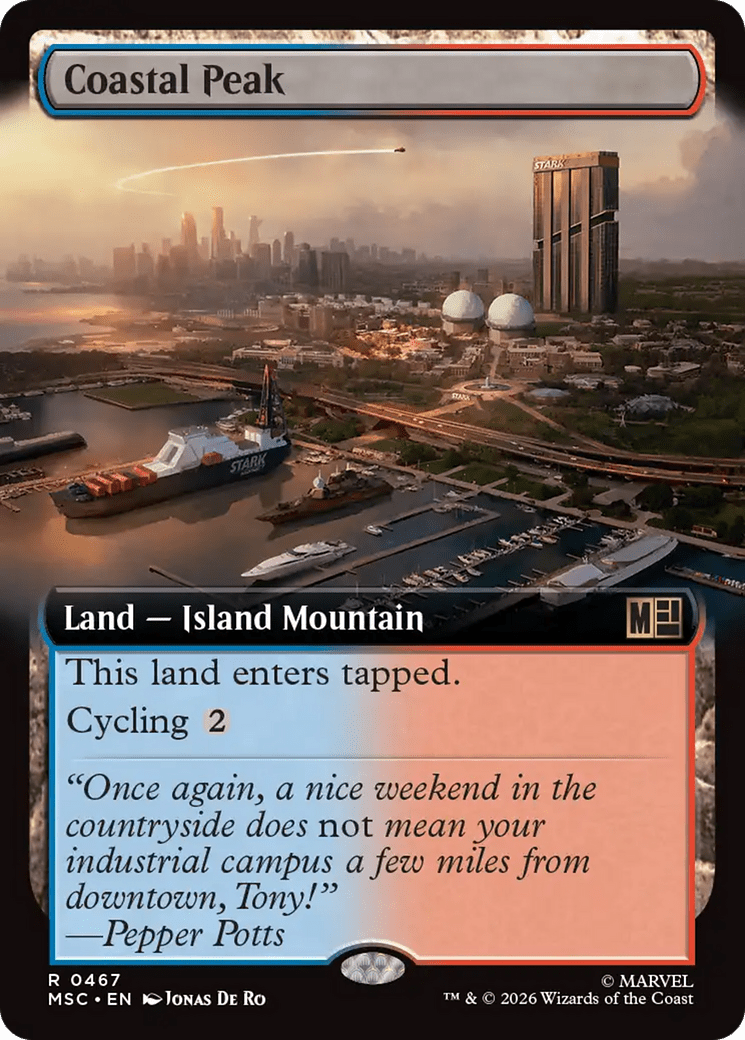 Coastal Peak (Extended Art) [Marvel Super Heroes Commander] MTG Single Magic: The Gathering  | Multizone: Comics And Games